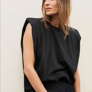 The Frankie Shop Eva Padded Muscle Tee